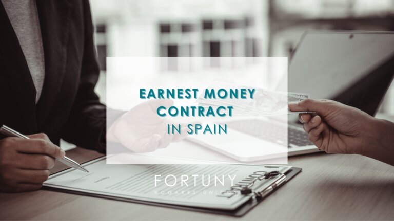 Earnest Money Contract in Spain